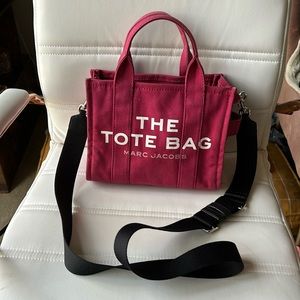 Burgundy Marc Jacobs Mini Tote Bag